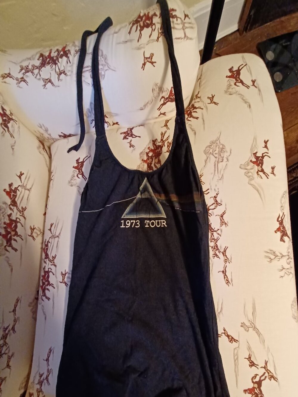 Handmade Pink Floyd Dark Side of the Moon halter top